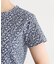 【接触冷感／マシンウォッシュ可】スウィート アリッサム柄スムースTシャツ