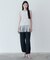 スリーブレスフリンジニット