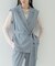 Comfy SET UP｜ベルテッドジレ【セットアップ対応／通勤／カセット服／接触冷感／UVカット】