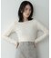 バックオープンリブ長袖Tシャツ