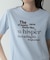 メッセージプリントクルーネックTシャツ