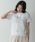 メッセージプリントクルーネックTシャツ