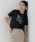 メッセージプリントクルーネックTシャツ