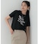 メッセージプリントクルーネックTシャツ