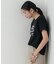 メッセージプリントクルーネックTシャツ