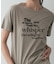メッセージプリントクルーネックTシャツ