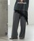 Comfy SET UP｜イージーサイドラインワイドパンツ【セットアップ対応／通勤／カセット服／接触冷感／UVカット】