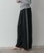 Comfy SET UP｜イージーサイドラインワイドパンツ【セットアップ対応／通勤／カセット服／接触冷感／UVカット】