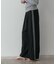 Comfy SET UP｜イージーサイドラインワイドパンツ【セットアップ対応／通勤／カセット服／接触冷感／UVカット】