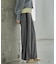 Comfy SET UP｜イージーサイドラインワイドパンツ【セットアップ対応／通勤／カセット服／接触冷感／UVカット】