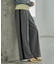 Comfy SET UP｜イージーサイドラインワイドパンツ【セットアップ対応／通勤／カセット服／接触冷感／UVカット】