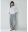 【一部店舗限定】パイピング裏毛ワイドパンツ