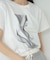 箔ロゴプリントTシャツ