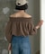 サッカーオフショルブラウス【再入荷／2WAY】
