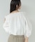 サッカーオフショルブラウス【再入荷／2WAY】