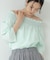 サッカーオフショルブラウス【再入荷／2WAY】