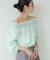 サッカーオフショルブラウス【再入荷／2WAY】