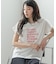 刺繍フレーズTシャツ【再入荷】