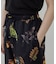 ボタニカルプリントイージーパンツ