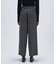 【手洗い可】ダブルタックヘリンボーンワイドパンツ