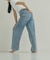 【8サイズ展開／トールサイズ】DeniMoove ライトデニム イージーパンツ　360°ストレッチ