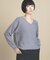 Everyday Color Vネックラメガーターニット 9色展開 WEB限定カラーあり