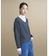 Everyday Color Vネックラメガーターニット 9色展開 WEB限定カラーあり