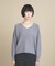 Everyday Color Vネックラメガーターニット 9色展開 WEB限定カラーあり