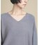 Everyday Color Vネックラメガーターニット 9色展開 WEB限定カラーあり
