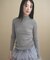 【WEB限定カラーあり】Relaxy Rich シルクカシミヤ混 モックネック ニット