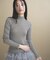 【WEB限定カラーあり】Relaxy Rich シルクカシミヤ混 モックネック ニット