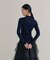 【WEB限定カラーあり】Relaxy Rich シルクカシミヤ混 モックネック ニット