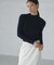 【WEB限定カラーあり】Relaxy Rich シルクカシミヤ混 モックネック ニット