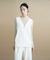 SMOOTHKEEP ジョーゼットVネックベスト【着用シワ軽減／マシンウォッシュ】