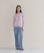 【WEB限定カラーあり】Relaxy Rich シルクカシミヤ混 クルーニット