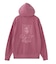 PIGMENT DYED FACE AND LOGO SQUARE PATCH ZIP UP SWEAT HOODIE
