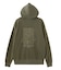 PIGMENT DYED FACE AND LOGO SQUARE PATCH ZIP UP SWEAT HOODIE