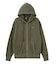 PIGMENT DYED FACE AND LOGO SQUARE PATCH ZIP UP SWEAT HOODIE