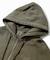 PIGMENT DYED FACE AND LOGO SQUARE PATCH ZIP UP SWEAT HOODIE