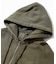 PIGMENT DYED FACE AND LOGO SQUARE PATCH ZIP UP SWEAT HOODIE