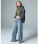 ASYMMETRIC WAIST BARREL LEG DENIM PANTS