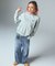 ASYMMETRIC WAIST BARREL LEG DENIM PANTS