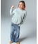 ASYMMETRIC WAIST BARREL LEG DENIM PANTS