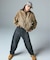 ASYMMETRIC WAIST BARREL LEG DENIM PANTS