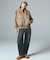 ASYMMETRIC WAIST BARREL LEG DENIM PANTS