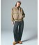 ASYMMETRIC WAIST BARREL LEG DENIM PANTS