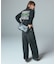 ASYMMETRIC WAIST BARREL LEG DENIM PANTS