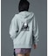 RHINESTONE LOGO AND FACE ZIP UP SWEAT HOODIE