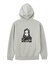 RHINESTONE LOGO AND FACE ZIP UP SWEAT HOODIE
