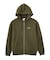 RHINESTONE LOGO AND FACE ZIP UP SWEAT HOODIE